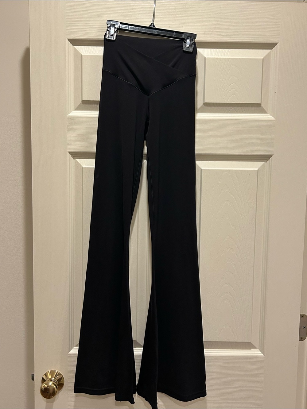 aerie Black High-Waist Flared Yoga Pants